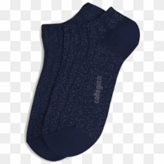 Shiny Dark Blue Ankle Socks With Silver Speckles - Sock, HD Png Download