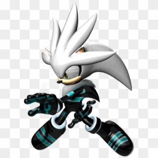 Silver The Hedgehog In Black Clothing - Silver The Hedgehog Clothes, HD Png Download