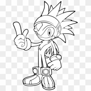 Odd Silver The Hedgehog Coloring Pages - Silver Hedgehog Coloring Pages, HD Png Download