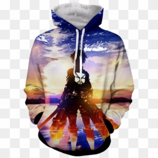 Eren Yeager Hoodie- Attack On Titan 3d Hoodie - Guns And Roses Hoodies, HD Png Download