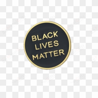 Metal Badge Black Lives Matter Gold Metal Pin - Label, HD Png Download