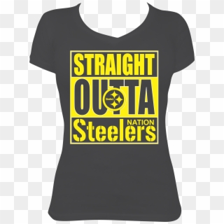 Straight Outta Steelers Nation - Active Shirt, HD Png Download