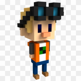 “updated My Voxel Character To Look More Like My Minecraft - Voxel Character, HD Png Download
