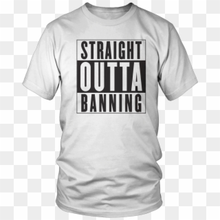 Straight Outta Banning T-shirt - T Shirt Tiger Panzer, HD Png Download