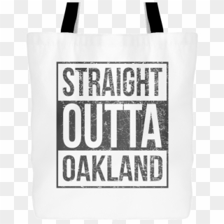 Straight Outta Oakland Football Tote Bag, 18 Inches - Tote Bag, HD Png Download