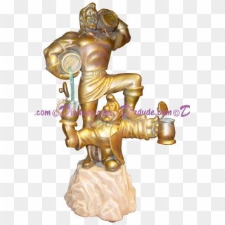 Gaston's Statue With Lefou ~ Disney Medium Big Figure - Statue, HD Png Download