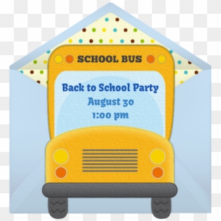 Invitations For Your Back To School Party Plan A Fun - Back To School Theme Kitty Party, HD Png Download