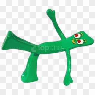 Free Png Download Gumby Holding One Leg Up Clipart - Cartoon Gumby, Transparent Png