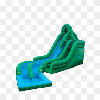 20' Emerald Ice Dual Lane Water Slides - Inflatable, HD Png Download