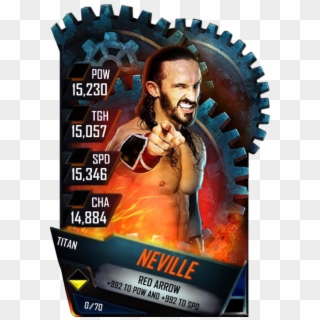 Neville S4 18 Titan - Wwe Supercard Titan Cards, HD Png Download