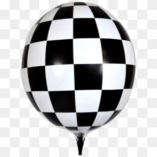 Black Checkered Outdoor Balloon Full - Tecido Tnt Quadriculado Para Bandeira, HD Png Download