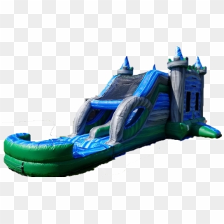 Emerald Castle Water Slide Combo - Inflatable, HD Png Download