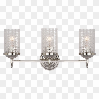 Lita Triple Sconce In Polished Nickel With Cryst - Visual Comfort, HD Png Download