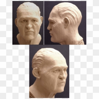 Frontal, Sagittal And 3/4 Views Of Wesley Neville's - Bust, HD Png Download