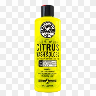 Chemical Guys Citrus Wash & Gloss Shampoo - Chemical Guys Citrus Wash & Gloss, HD Png Download