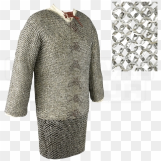 Full Sleeve Flat Ring Chainmail Hauberk - Medieval Chainmail, HD Png Download