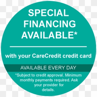 We Offer 3rd Party Financing With Carecredit To Help - Circle, HD Png Download