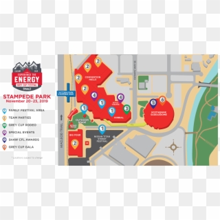 2019 Grey Cup Festival - Map, HD Png Download