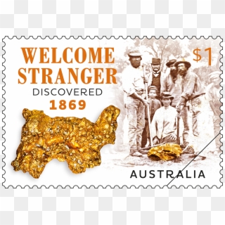 Welcome Stranger Gummed Stamps - Welcome Stranger Gold Nugget, HD Png Download