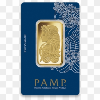 Pamp Suisse 1oz Gold Bar - Pamp Suisse Gold Bar, HD Png Download