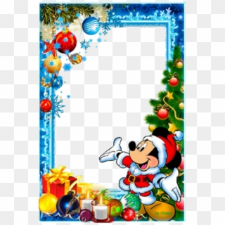 Molduras De Natal - Mickey Mouse Christmas Frames, HD Png Download