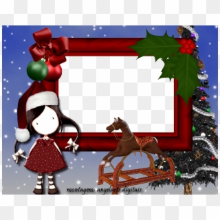 1 Moldura Natal - Christmas Tree, HD Png Download