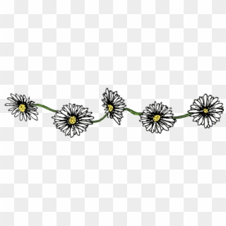 #flores #bordes #marco #margaritas #lindo - Transparent Daisy Chain, HD Png Download