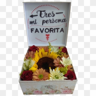 Caja 1 Girasol 4 Rosas - Sunflower, HD Png Download