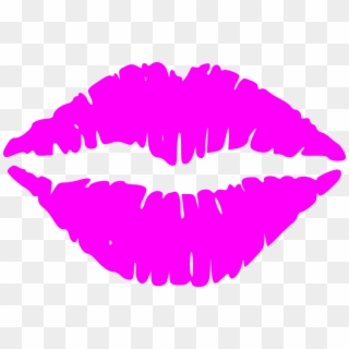Boca Beijo Png - Pink Lips Clipart, Transparent Png