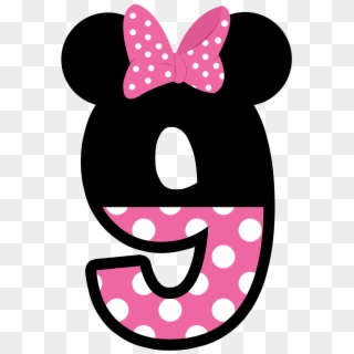Minnie Mouse Clipart Number - Numero 5 Minnie Png, Transparent Png ...