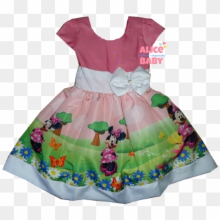 Clique - Vestidos Da Minnie Para 6 Anos, HD Png Download