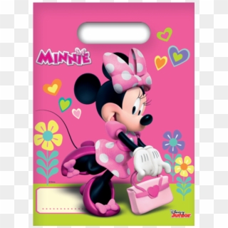 6 Sacchetti Per Caramelle Minnie Rosa - Minnie Anniversaire, HD Png Download