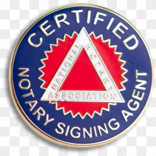 Certified Notary Signing Agent Lapel Pin - Emblem, HD Png Download