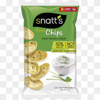 Popped Chips Sourcream Onion - Snatts Chips, HD Png Download