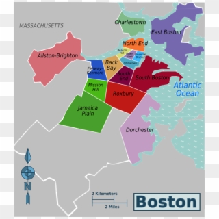 Wikivoyage Boston Map Png - Boston Map Png, Transparent Png