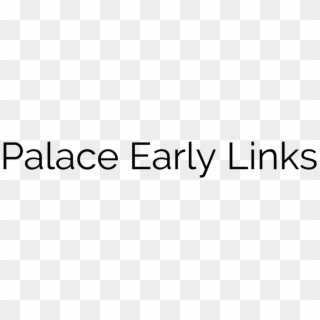 Palace Early Links Logo Black, HD Png Download