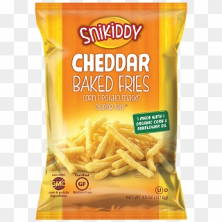 Snikiddy Cheddar Cheese Fries These Little Crispers - Snikiddy Baked Fries Cheddar, HD Png Download