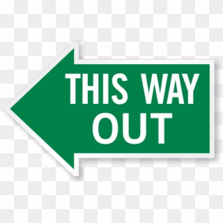 Thumb Image - Exit This Way Signage, HD Png Download