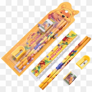 4 In 1 Kids Stationery Items Sharpener With Eraser - Winnie The Pooh (life Size Stand Up), HD Png Download