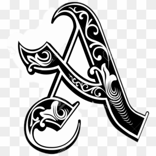 Tattoo Sticker - Letter A In Different Styles, HD Png Download
