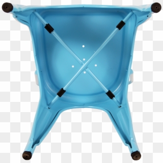 Tolix Chair Blue Matte05 - Folding Chair, HD Png Download