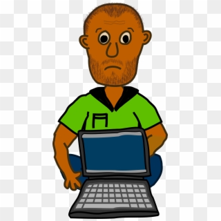 Man Clipart Laptop - Comic Characters, HD Png Download