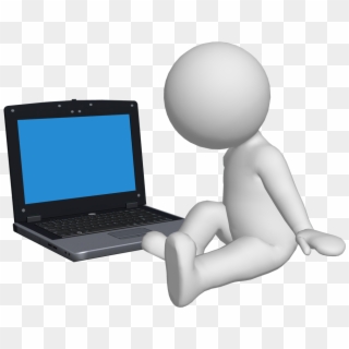Man With Laptop Computer How Can I Assess And Remove - Человек И Интернет Пнг, HD Png Download