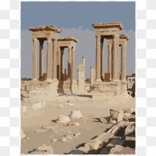 Palmyra Tetrapylon Request Big Image Png Ⓒ - Ruins, Transparent Png