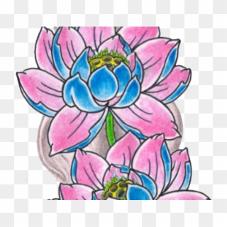 Lotus Flower Tattoo Flash, HD Png Download