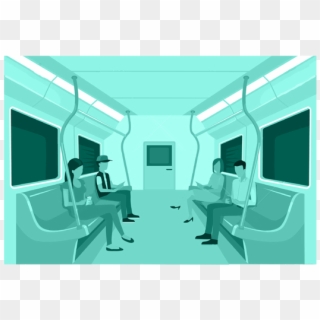 Designated Space Inside Train Compartment - Interior Design, HD Png Download