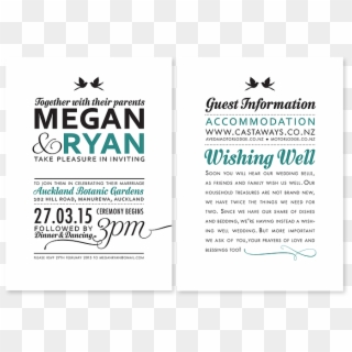 Wedding Blog Invitation Wording -> Credit To - Poster, HD Png Download