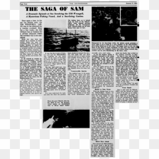 “the Saga Of Sam,” Brooklyn Navy Yard Shipworker, Jan - Newspaper, HD Png Download
