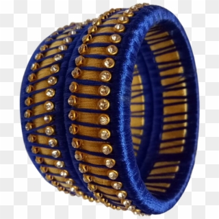 Blue With Stone Kada Bangle Set - Bangle, HD Png Download