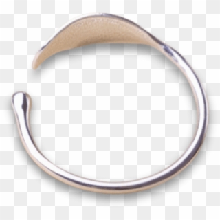 Lieta Silver Adjustable Bangle Bracelet - Keyring Hoop, HD Png Download